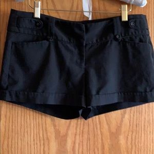 Black dress shorts